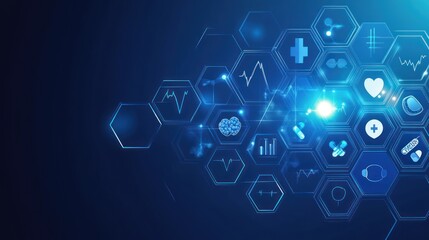 Abstract medical technology graphic