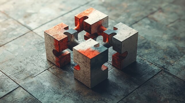 Interlocking Puzzle Cubes: A Symbol of Unity and Collaboration