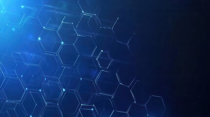 Abstract hexagon pattern, futuristic background, technology, digital art, graphic design, stock photo