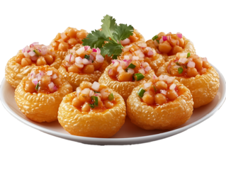 bowl of a delicious looking pani puri