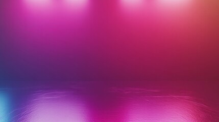 Colorful gradient background with soft lighting.