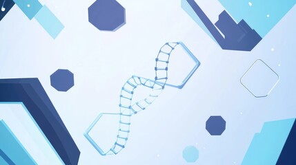 Abstract DNA molecule graphic design