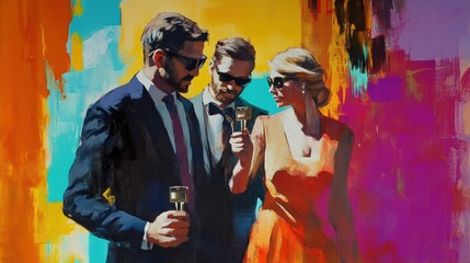 Couple Consulting with Real Estate Agent Holding Property