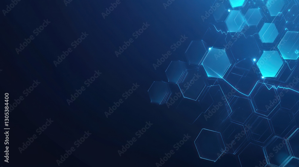 Aufkleber abstract digital hexagon pattern background. possible use technology, science, futuristic design