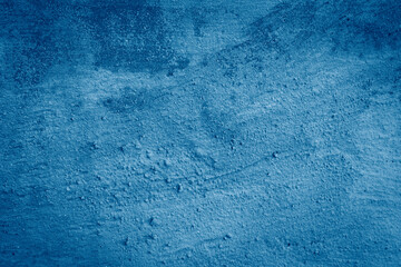 texture of blue concrete abstract surface, with irregularities and traces of use.
