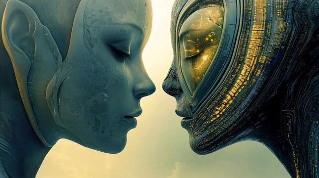 Alien Faces in Close Encounter