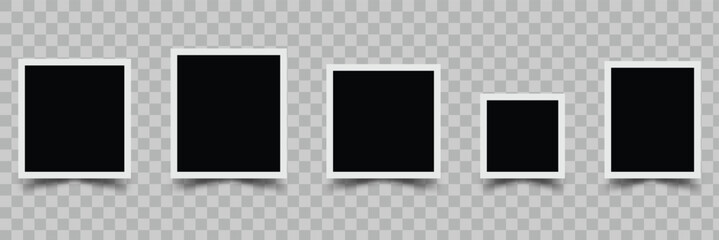 Empty photo frame icon vector illustration