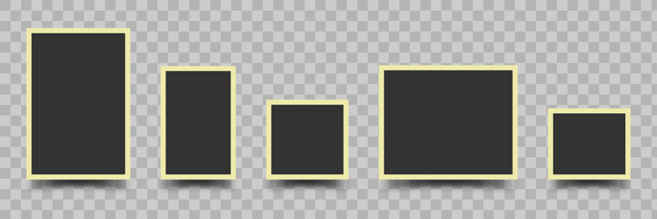 Empty photo frame icon vector illustration