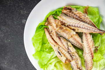 mackerel can seafood salad fresh tasty food dish delicious gourmet food background on the table rustic food top view copy space keto and paleo diet Vegetarian  food pescetarian diet