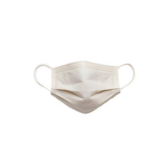 A simple beige face covering, designed to provide a basic level of protection and comfort in various environments, from daily errands to travel.