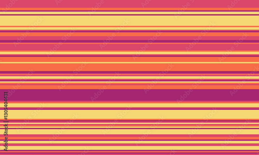 Aufkleber geometric stripes seamless vector pattern with horizontal lines in varied colours, creating an abstr