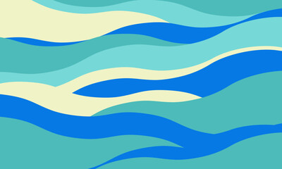 Minimalist abstract background with wavy, rippled stripes and sparse curves. Flowing, textured lines in trendy colors create a graphic look, perfect for posters, prints, or a modern, minimal design.