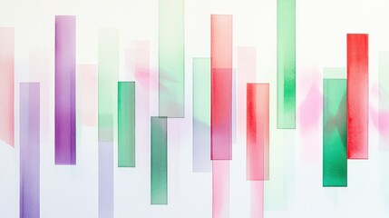 Abstract colorful bar graph graphic design