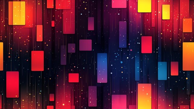 8-Bit Grid: Abstract Seamless Background