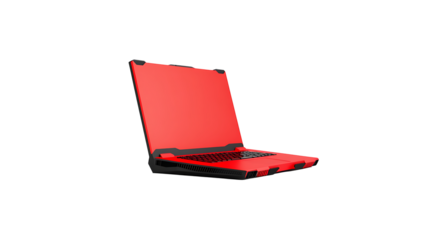 high-performance gaming laptop 3D render, sleek RGB design