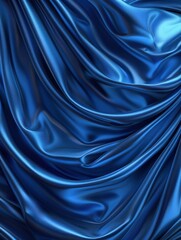 Obraz premium Satin fabric shows rich folds and smooth ripples, highlighted by soft lighting to enhance its texture