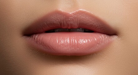 Fototapeta premium Closeup Woman Lips Makeup (1)