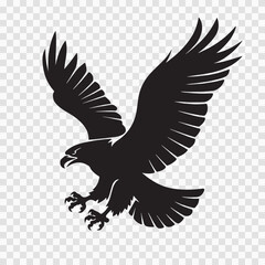 Obraz premium Powerful Predator Bird – Hunting Eagle Illustration