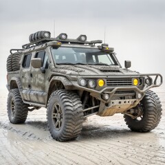 Geländewagen im Schlamm