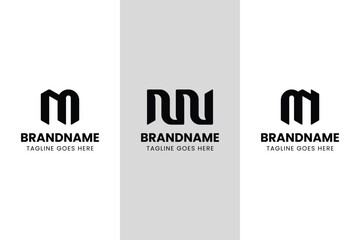 Letters NN Monogram Logo Set, suitable for any business with N or NN initials