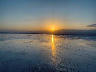 Assale salt lake in the Ethiopian Danakil depression at the Afar region