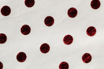 abstract background with red metallic foil circles