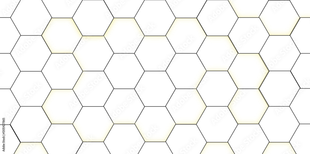 Poster hexagonal wireframe background, futuristic digital texture. geometric hexagon pattern, modern and mi