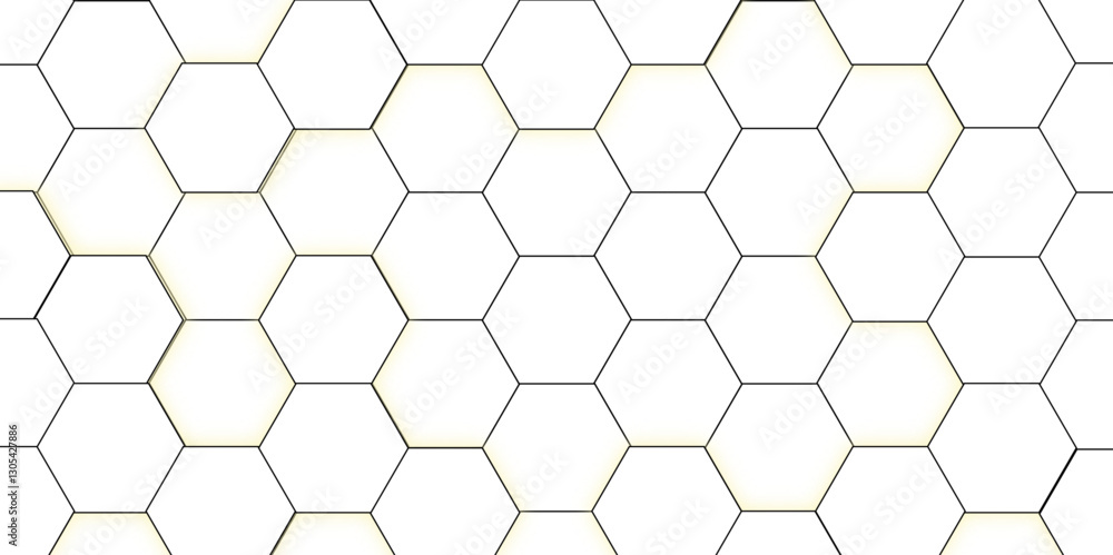 Poster hexagonal wireframe background, futuristic digital texture. geometric hexagon pattern, modern and mi