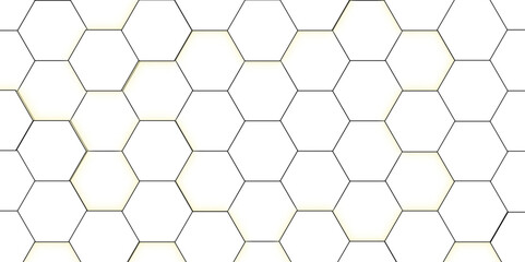 Hexagonal Wireframe Background, Futuristic Digital Texture. Geometric Hexagon Pattern, Modern and Minimalist Design. Hexagon. Vector. Illustration. 