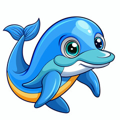 Obraz premium Cute dolphin