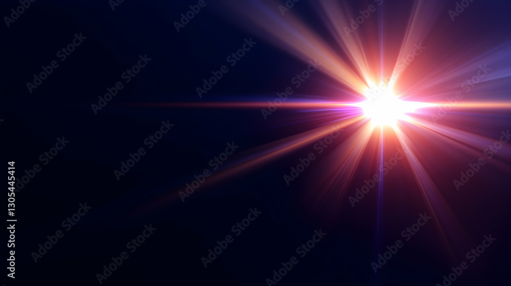 Poster this vibrant image showcases a radiant light burst against a dark background, illuminating the space