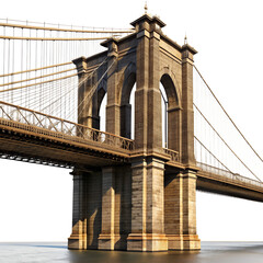 brooklyn bridge new york city a isolated transparent background PNG