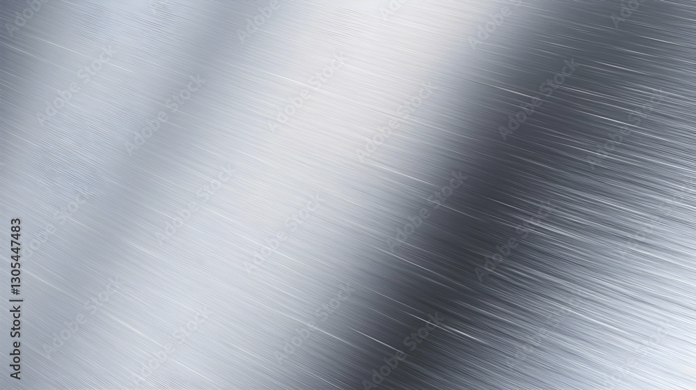 Poster a close-up view of brushed metallic surface, showcasing a smooth texture with subtle light reflectio