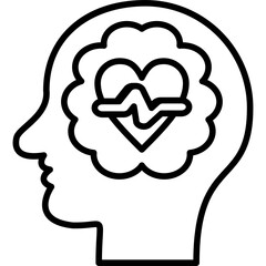 Mental Health Icon Vector Element