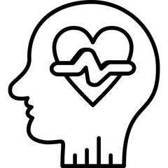 Mental Health Icon Vector Element