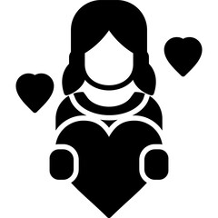 Love Your Body Icon Vector Element