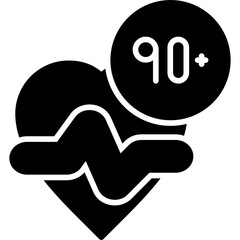 Heart Rate Icon Vector Element