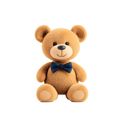 Obraz premium plush teddy bear with bowtie 3D render