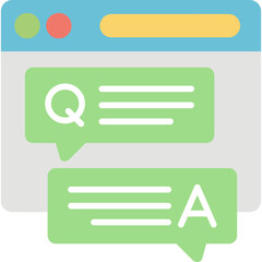 Fototapeta premium Browser Chat Icons Design