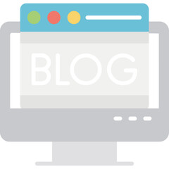 Blog Icon Vector Element
