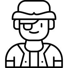 Pirate Costumes Icon Vector Element