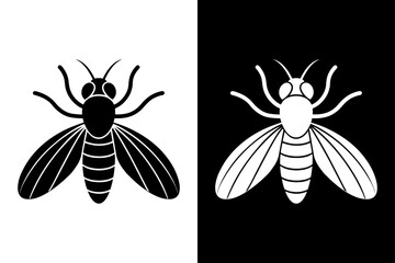 Fly icon vector on White Background ,Vector Art Illustration on white background.