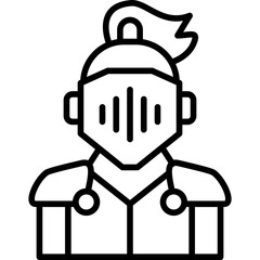 Knight Costumes Icon Vector Element