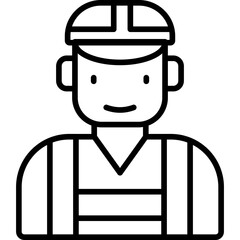 Worker Costumes Icon Vector Element