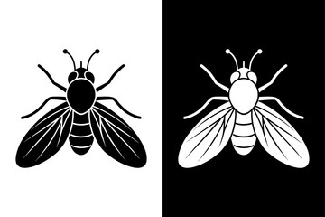 Fly icon vector on White Background ,Vector Art Illustration on white background.