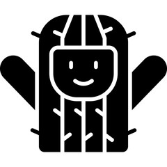 Cactus Costumes Icon Vector Element