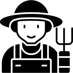 Farmer Costumes Icon Vector Element