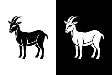 Goat icon vector on White Background ,Vector Art Illustration on white background.