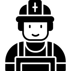 Firefighter Costumes Icon Vector Element