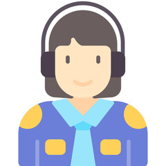 Pilot Costumes Icon Vector Element